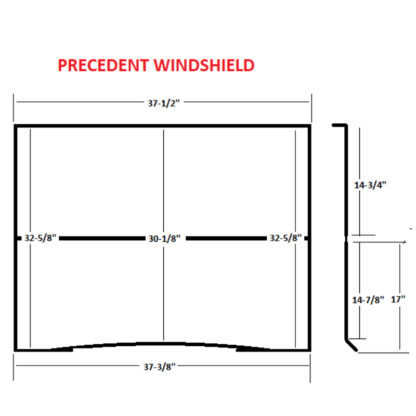 WSPR11 - Club Car Precedent Tempo DOT Clear Windshield SGC Petes Golf Carts