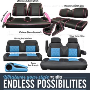 Custom Golf Carts Seats by Suite Seats - The Original Standard