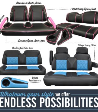 Custom Golf Carts Seats by Suite Seats - The Original Standard