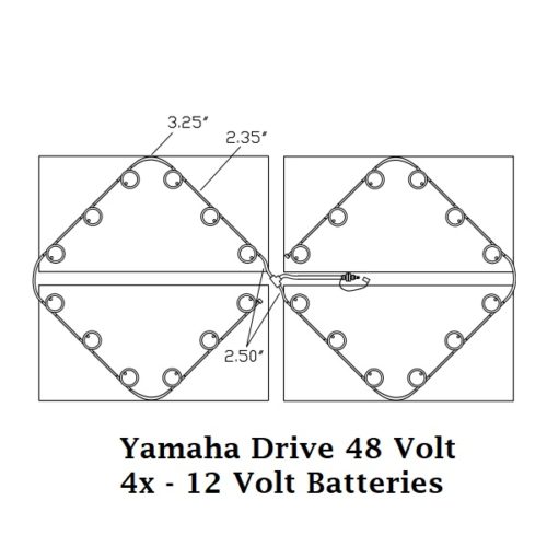 Yamaha Golf Cart Battery Watering System Drive 4x 12v