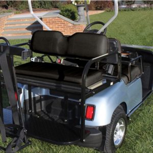 RHOX RHINO 300 Steel Rear Seat Kit for Yamaha G14-G22 - Black