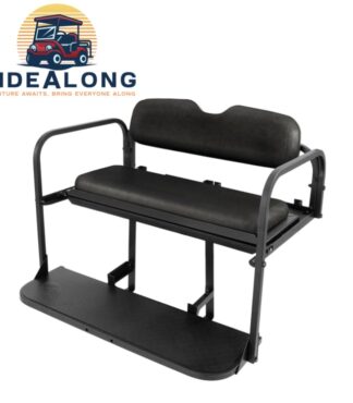 Yamaha-g14-g16-g19-g22-black-golf-cart-rear-seat-kit-Ridealong