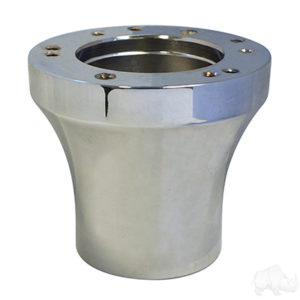 RHOX Steering Wheel Adapter, Chrome, Club Car Precedent