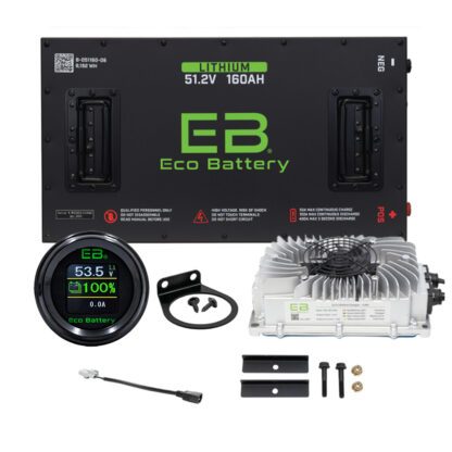AEV high capacity lithium battery pack by Eco Battery, 48 volt, 160 amp hour lithium battery, Item # B-3355.