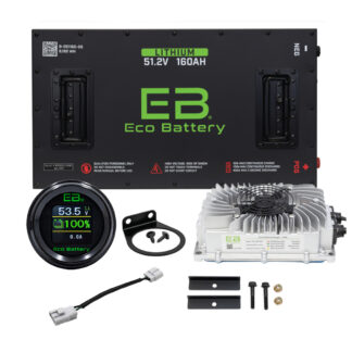 Long range 160 amp hour 48 volt ICON EV lithium battery bundle by Eco Battery, Item # B-3375.