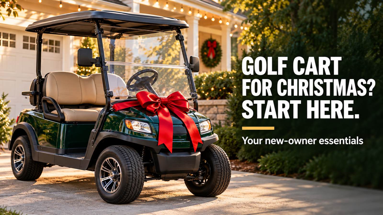 christmas-golf-cart-new-owner-guide-featured-petes-golf-carts