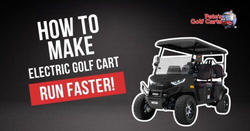 make electric golf cart run faster