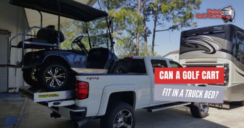 golf cart on a truck bed