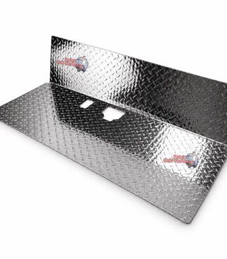 SGC FCDS03 polished aluminum diamond-plate floor mat for 1982-2013 Club Car DS golf carts