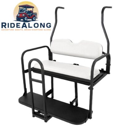 club-car-ds-rear-seat-kit-flip-down-2000-2013-new-style-White-seat-cushions-safety-grab-bar