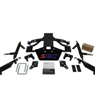 Individual components of SGC LKPR04 4" Club Car Precedent golf cart lift kit.