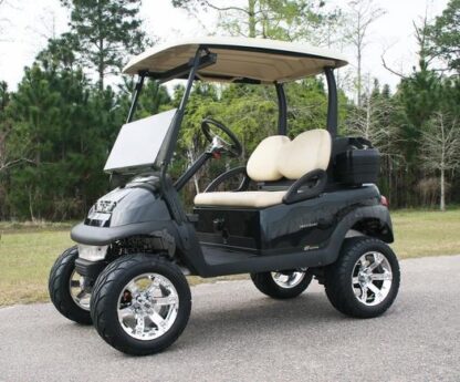 23x10-R14 Excel Street Fox Radial Golf Cart Tires on lifted club car precedent golf cart