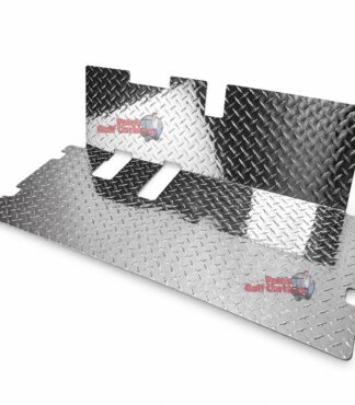SGC FCRX03 polished aluminum diamond-plate floor mat for EZGO RXV golf carts