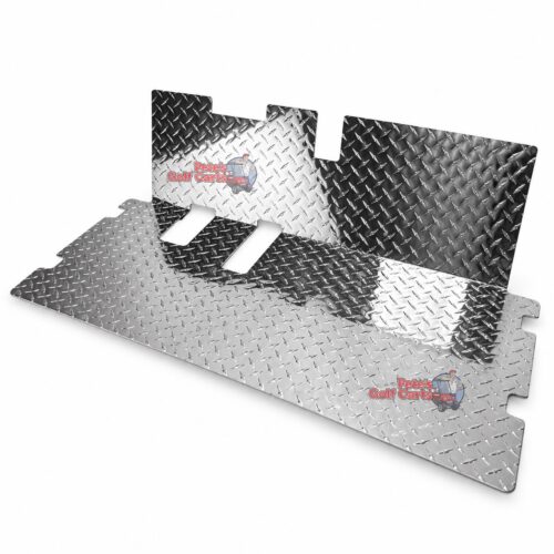 SGC FCRX03 polished aluminum diamond-plate floor mat for EZGO RXV golf carts