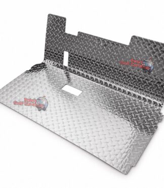 SGC FCTX03 polished aluminum diamond-plate floor mat for EZGO TXT golf carts