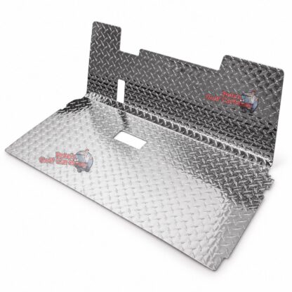 SGC FCTX03 polished aluminum diamond-plate floor mat for EZGO TXT golf carts