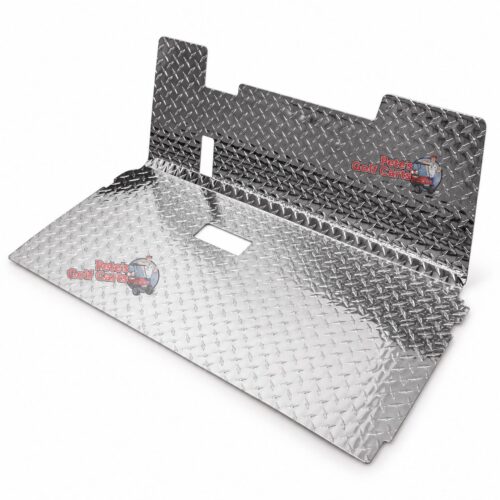 SGC FCTX03 polished aluminum diamond-plate floor mat for EZGO TXT golf carts