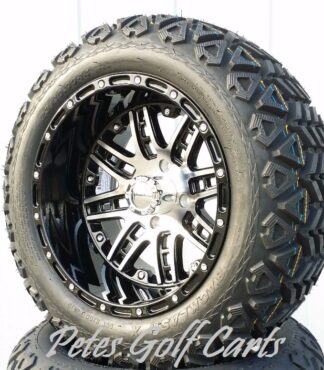 golf cart wheels and tires 14in Megastar on 23in All Terrain Tire WM