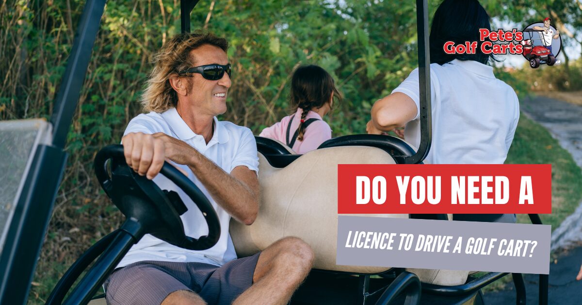 you need licence to drive a golf cart?