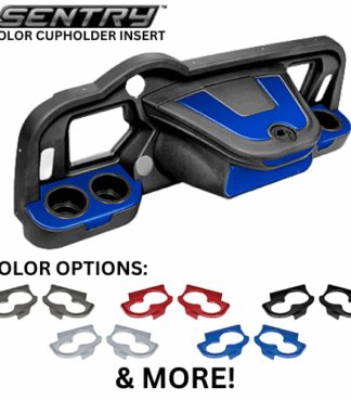 Golf Cart Sentry Dash Cupholder Color Inserts, Set of 2, DoubleTake