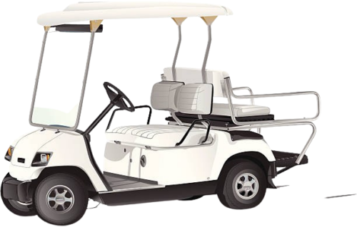 golf cart with removed background