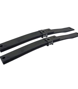 Replacement set of EZGO TXT 2001-2003 front standard duty OEM style leaf springs, Steeleng Item # LSTX01.