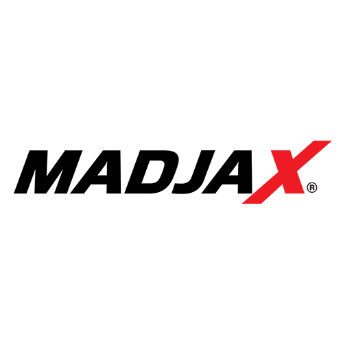 Madjax golf cart accessory small color logo.