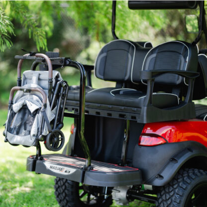 porter multi-purpose rear seat cargo rack madjax genesis petes golf carts