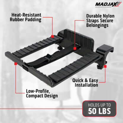 porter multi-purpose rear seat cargo rack madjax genesis petes golf carts