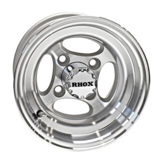 RHOX 10" full machined aluminum Indy golf cart wheel, Item # TIR-400.