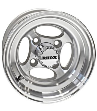 RHOX 10" full machined aluminum Indy golf cart wheel, Item # TIR-400.