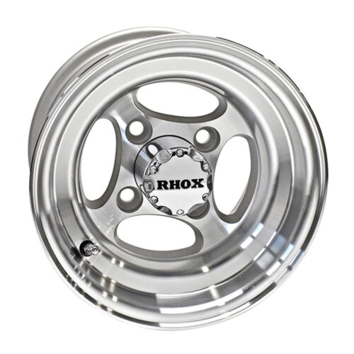 RHOX 10" full machined aluminum Indy golf cart wheel, Item # TIR-400.