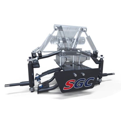 Exploded view of 6-inch Club Car DS golf cart lift kit by Steeleng.