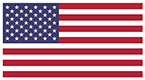 Small color USA Made in America flag.