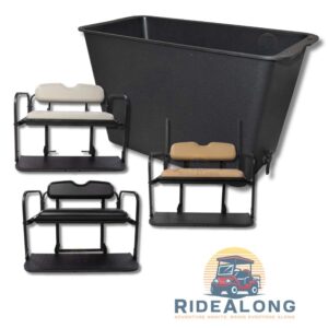 Universal Rear Seat Cooler / Storage Box for RideAlong Golf Cart Rear Seat Kits