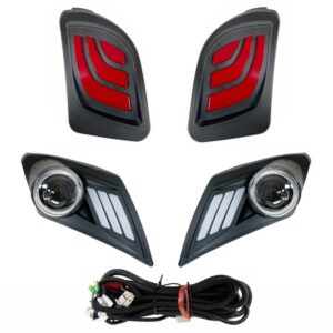 Yamaha Drive 2 Basic LED Golf Cart Light Kit | 2017+ Gas & Electric Carts 12-48v Applications
