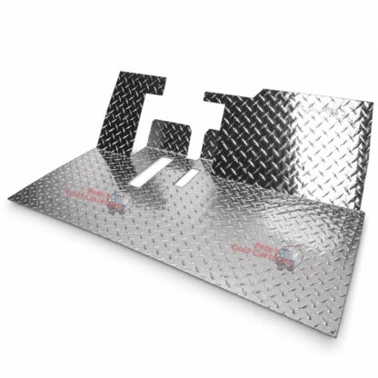 SGC FCYM03 polished aluminum diamond-plate floor mat for Yamaha G29 Drive golf carts